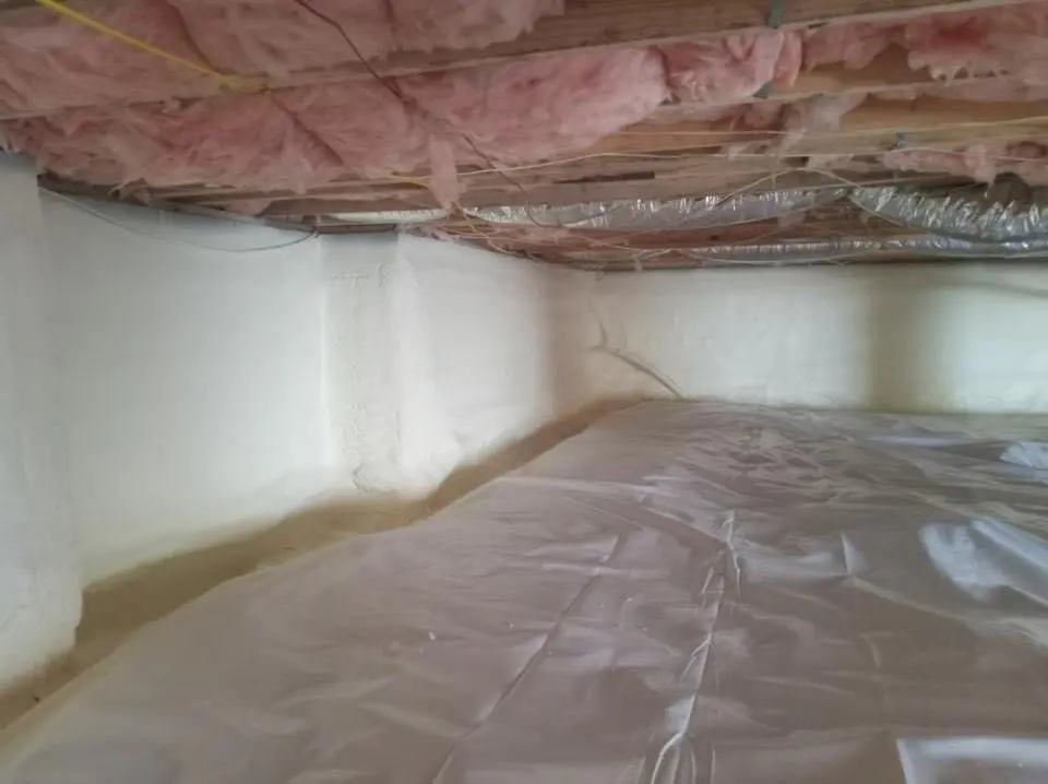 Crawl space encapsulation with closed-cell spray foam for Attic Insulation in Sweetwater